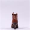 Hispanitas Paris V Cut Heel Ankle Boot - Tan Leather